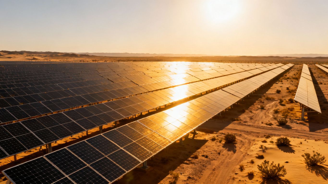 Centrale solaire photovoltaïque à Dubaï