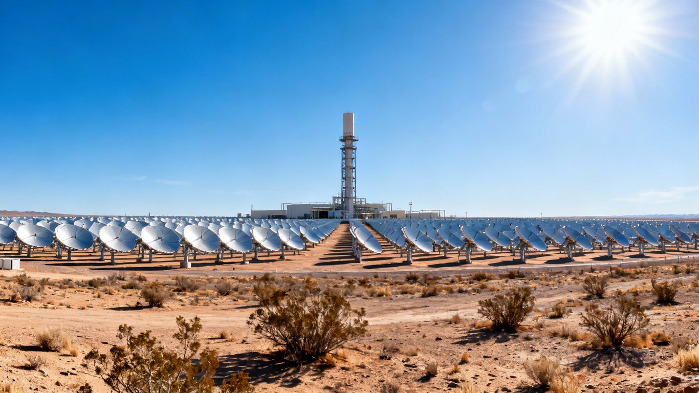 Centrale solaire Gemasolar en Andalousie, Espagne.